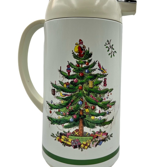 Spode Christmas Tree Thermal Carafe Serves Hot or Cold Liquids 1 Liter NIB - Picture 14 of 15